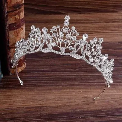 Silver Rhinestone Crown