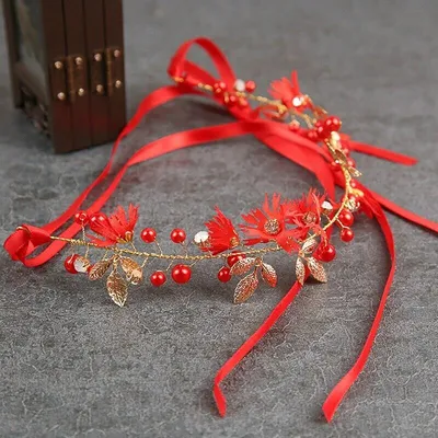 Red Bokul Headpiece