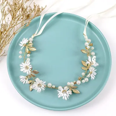 Daisy Flower Wedding Headpiece