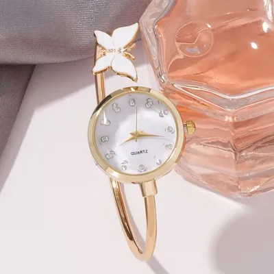 Vintage Women's Watch with Butterfly