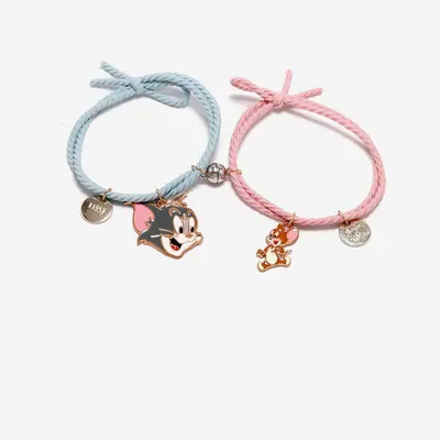 Tom & Jerry Rope Design Magnet Couple Bracelet ( 2 Pcs )