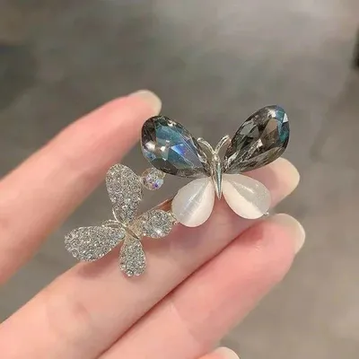Two Butterfly Hijab Brooch / Hijab Pin