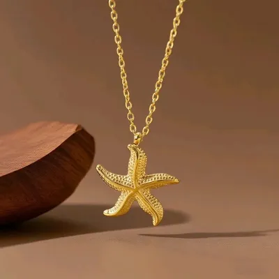 Starfish Gold-Plated  Pendant Necklace