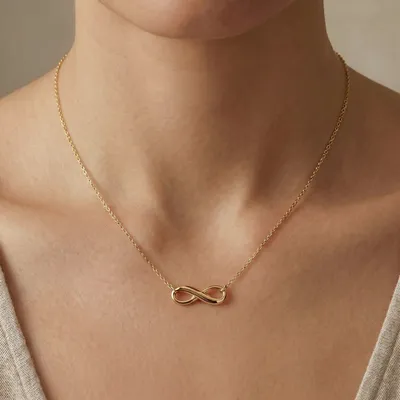 Infinity "8" Stainless Steel Pendant Necklace
