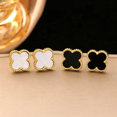 Four-Leaf Clover Stud Earrings