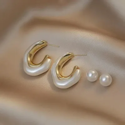 Korean C Shaped Style Earrings