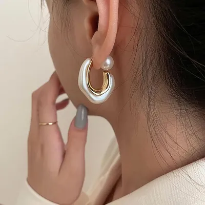 Korean C Shaped Style Earrings