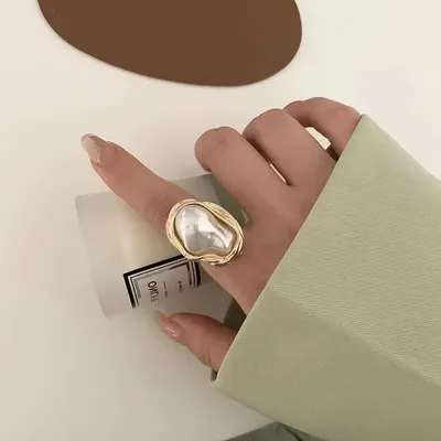 Pearl Adjustable Vintage Fashion Rings
