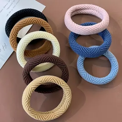 Bohemian Style Colorful Striped Headbands (10 Pcs)