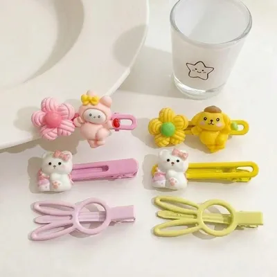Cartoon Hair Clips Set (1 Set)