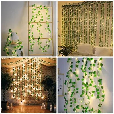 Ivy Leaf Artificial Curtain Led String Light