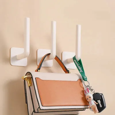 Non Marking L Type Strong Adhesive Hook (2 Pc)