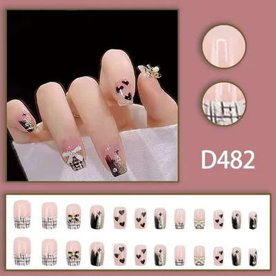 Fashion Nail Art Fake Nails ( D Series) 24 pcs