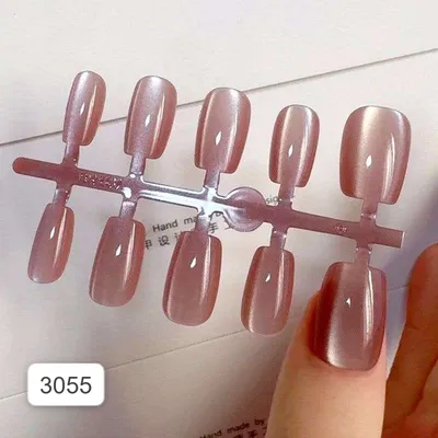 Short Square Fashionable Fake Nails ( 1 Set )