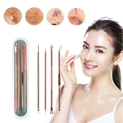 Pimple Acne Blackhead Remover Kit ( 4 Pcs )