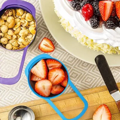 Plastic Measuring Cups and Spoons Set (6 Pcs)