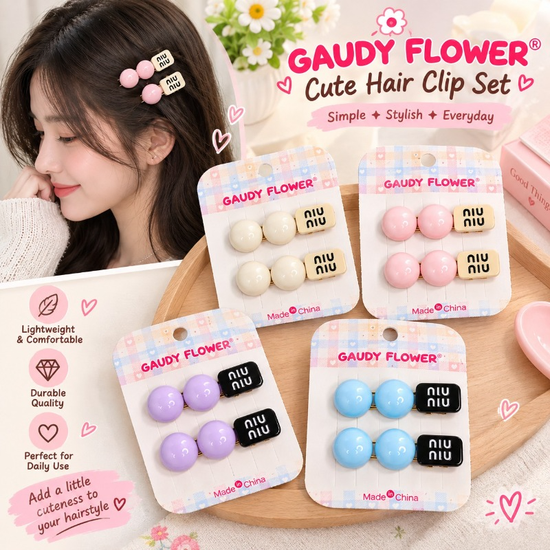 Cute Hair Clip Set Korean ( 2 Pata )