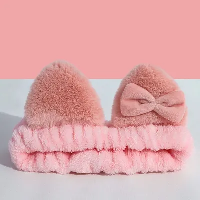 Cute Plush Cat Ear Headband (1 Pc)
