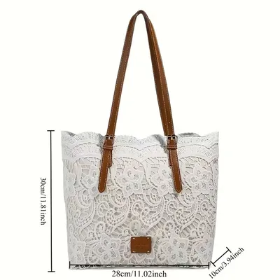 Large Capacity Women's Lace Tote Bag