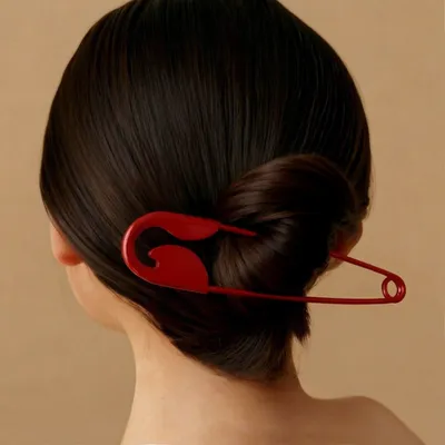 Large Size Safety Pin Hair Clip (1 Pc)