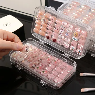 Nail Art Foldable Decorations Storage Box