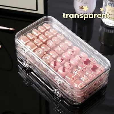 Nail Art Foldable Decorations Storage Box