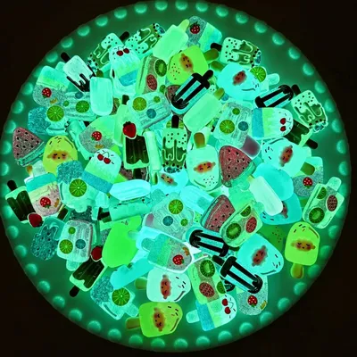 Ice Cream Miniature Glow in the Dark ( 10 Pc )