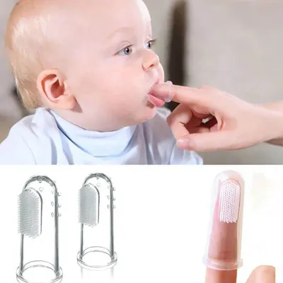 Silicone Baby Finger Tooth Brush (2 pc)