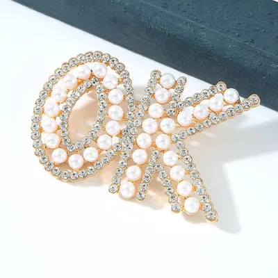 Pearl Stone OK Brooch/ Hijab Pin