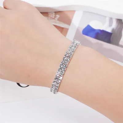  Crystal Rhinestone Stretch Bracelet