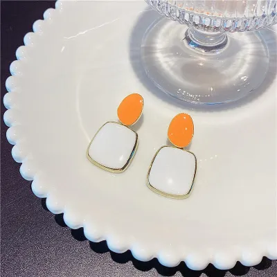 Vintage Multicolor Korean Stud Earring 