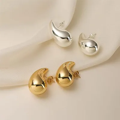  Stainless Steel Teardrop Stud Earring