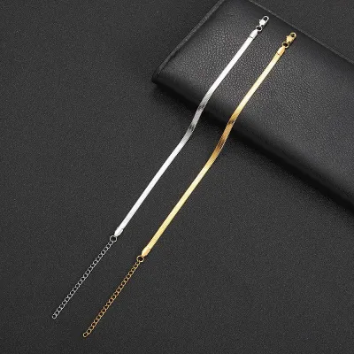  Stainless Steel Snake Bone Chain Anklet 