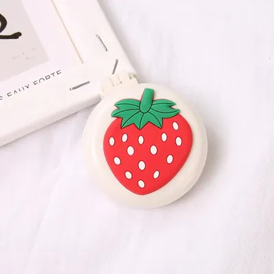 1 Pc Portable Cartoon Hair Comb With Mirror