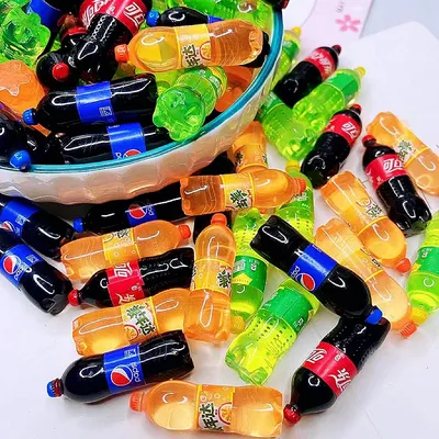 Miniature Simulated Beverage Bottles (10 pc)
