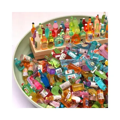 Mini Resin Juice Water Bottles (10 pc)