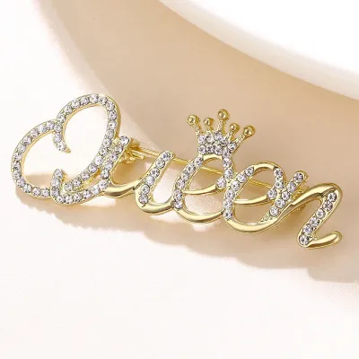Crystal Queen Brooch Hijab Pin