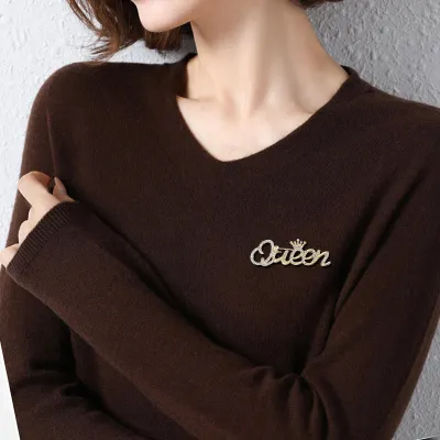 Crystal Queen Brooch Hijab Pin