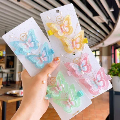 Children Butterfly Hair Clips (2 pc)