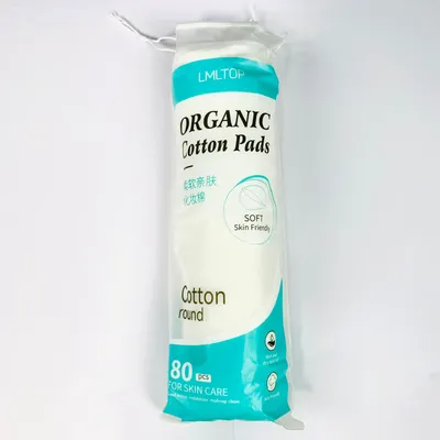 LMLTOP Organic cotton pad round 80 pcs