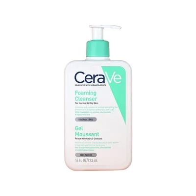 Cerave Foaming Cleanser For Normal To Oily Skin 473ml (France)