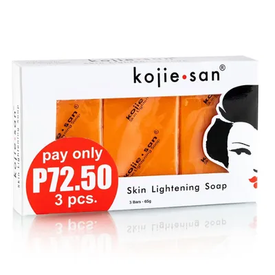 Kojie San Facial Beauty Soap 3 Bars Per Pack (65gX3)