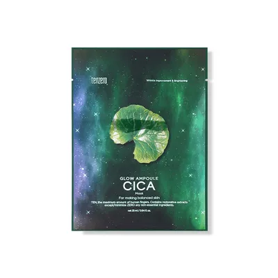 Tenzero Glow Ampoule Cica Sheet Mask