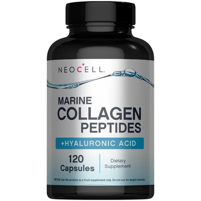 NEOCELL Marine Collagen Peptides Plus Hyaluronic Acid 120 Capsules