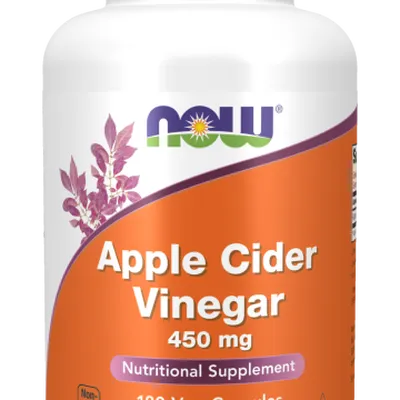 Now Apple Cider Vinegar 450mg Nutritional Supplement 180 Veg Capsules