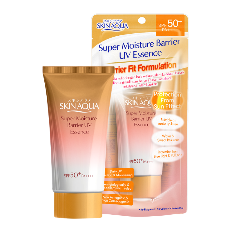 Rohto Mentholatum – Skin Aqua Super Moisture Barrier UV Essence Gold SPF 50+ PA++++- 70 g