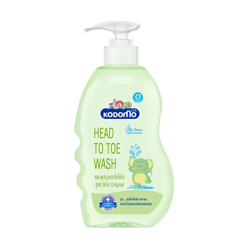 Kodomo Head to Toe Wash mild Original for 0+ Kids 400ml