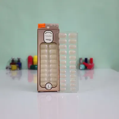Pastel Beauty False French Nails Naturals 24pcs
