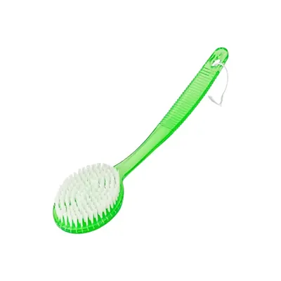 Athena Long Handle Plastic Bath Brush - Green