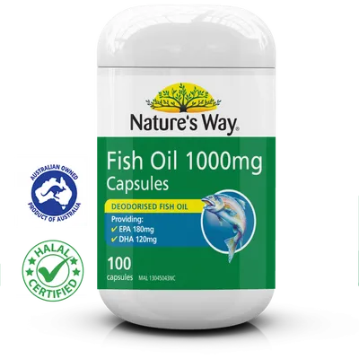 Nature’s Way Fish Oil 1000mg 100 Capsules